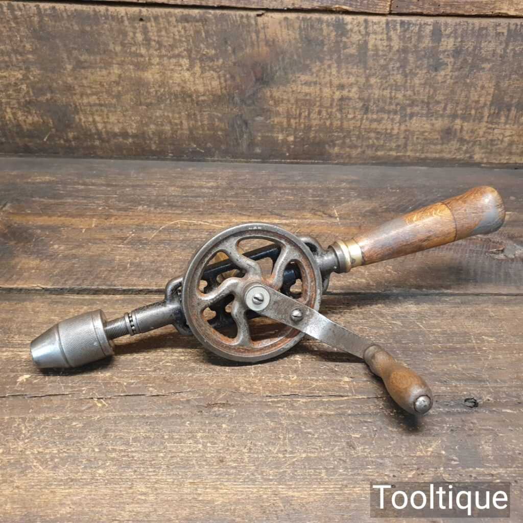 Vintage Double Pinion Egg Beater Hand Drill With Quick Release Chuck ...