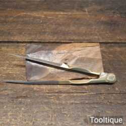 Vintage 6” Solid Brass Harling High Quality Dividers - Good Condition