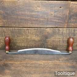 Vintage W. Gilpin Curved Face Drawknife 10 ½” Cutting Edge - Sharpened Honed