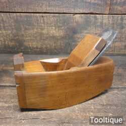 Vintage Beechwood Griffiths Norwich Compass Plane - Boxwood Front Adjuster