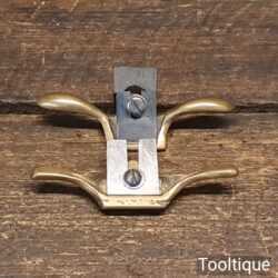Luthiers Vintage Pair Of Solid Brass 3 ½” Spokeshaves - Good Condition