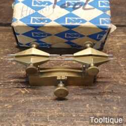 Vintage Boxed 3 ¾” Brass Watchmakers Depth Tool - Good Condition
