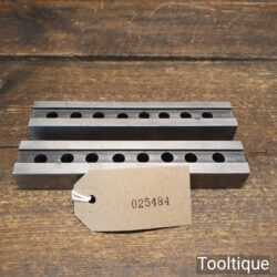 Vintage Pair Engineers Cast Steel Parallel Bars 5 ½” x 1" ¾” - Good Condition