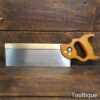Crisp Vintage No: 120 W. Tyzack & Turner 12” Brass Back Tenon Saw 14 TPI - Sharpened