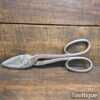 Vintage 13” Hand Forged Cast Steel Tin Snips - Sharpened Ready To Use