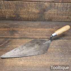 Vintage 11” W.H.S Hunt & Son (Brades) Bricklayer’s Left-Handed Trowel - Good Condition