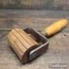 Vintage Beechwood Corrugated Roller Boxwood Handle - Good Condition