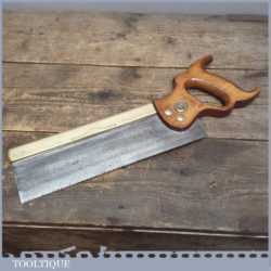 Vintage 12” Henry Disston Cross Cut Tenon Saw 12 tpi