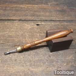 Vintage Clockmakers Threaded Extraction Tool Ornate Handle - Good Condition