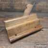 Vintage Beechwood Grooving Plane Stamped 404 With Wooden Guide