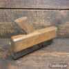 Vintage Beechwood Grooving Plane Stamped 404 With Wooden Guide