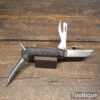 Vintage 4” G. Butler & Co. Multi Tool Pocket Knife Ebony Handle - Good Condition