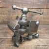 Antique Cast Steel Small Bench Vice With 3 ½” Jaws
