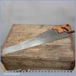 Vintage 26” Toga Super Superior Warranted Cross Cut Saw With 8 tpi