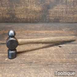 Unusual Shaped Vintage 7oz Ball Pein Hammer - Fully Refurbished