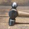 Unusual Shaped Vintage 7oz Ball Pein Hammer - Fully Refurbished