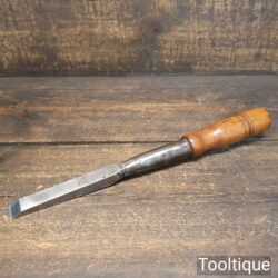 Vintage ²⁷/₃₂" William Marples Cast Steel Greenwood Socket Mortice Chisel - Sharpened Honed