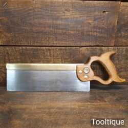 Vintage W. Tyzack & Turner No: 14B 12” Brass Back Tenon Saw 11 TPI - Sharpened