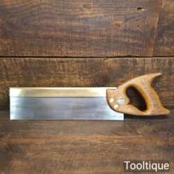 Vintage 1950’s Spear & Jackson 12” Brass Back Tenon Saw 10 TPI - Sharpened