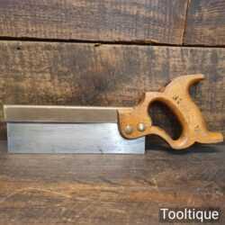 Vintage 1950’s Spear & Jackson 8” Brass Back Dovetail Saw 20 TPI - Sharpened