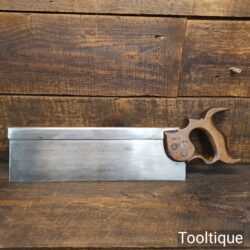 Scarce Antique Charles Nurse & Co 14” Steel Back RIP Tenon Saw 11 TPI - Sharpened