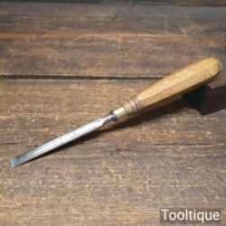 Vintage Carpenter’s ⅜” Bevel Edge Chisel Beech Handle - Sharpened Honed