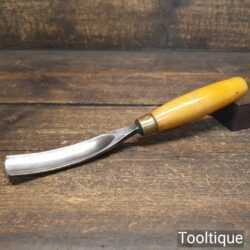 Vintage 1” J.B. Addis & Sons No: 16 woodcarving Curved Gouge Chisel - Sharpened Honed