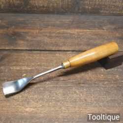 Vintage 1” Ashley Iles Woodcarving Spoon Gouge Chisel - Sharpened Honed
