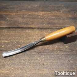 Vintage ¹⁷⁄₃₂” J.B. Addis & Sons No:17 Woodcarving Curved Gouge Chisel - Sharpened Honed