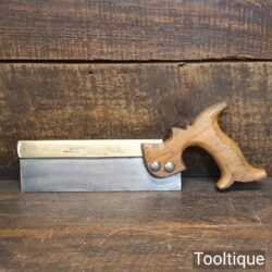 Vintage Wm. Marples & Sons 8” Brass Back Dovetail Saw 16 TPI - Sharpened