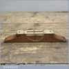Vintage Oak And Brass Inclinometer - Original Clear Glass Bubble