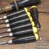 Vintage Set Of 8 No: Assorted Footprint Hand Tools - Good Condition