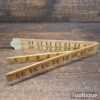 Vintage Schuil Holland No: 800374 Beechwood & Brass Imperial Folding Rule - Good Condition
