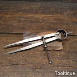 Vintage Engineering 8″ Straight Steel Spring Divider - Good Condition