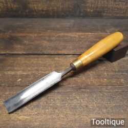 Vintage F. Woodcock Sheffield 7/8” Gouge Chisel - Sharpened Fully Refurbished