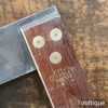 Vintage Marples & Sons No: 2208 9” Rosewood & Brass Try Square - Good Condition