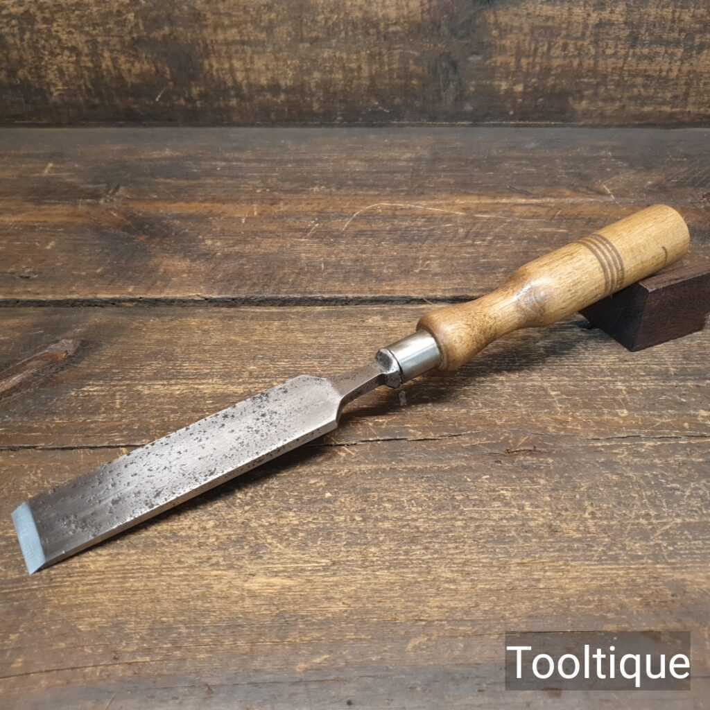 Vintage 1 ³⁄₁₆” Carpenters Firmer Chisel Beech Handle - Refurbished Sharpened