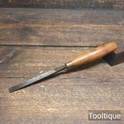 Vintage No: 5 S.J. Addis ⅜” Woodcarving Gouge Chisel - Sharpened Honed
