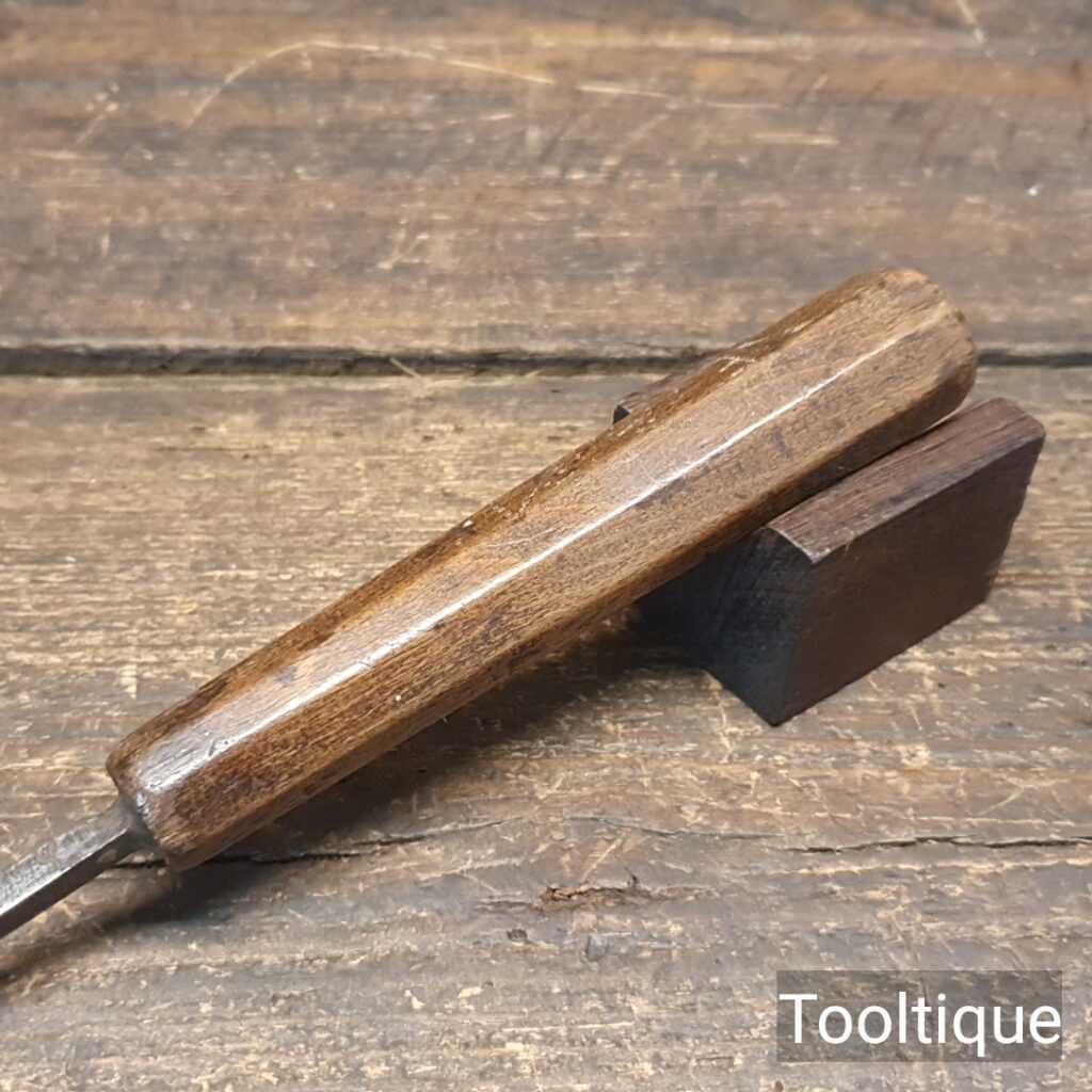 Vintage Stormont ¼” Woodcarving Skew FlatFaced Chisel Refurbished