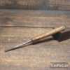 Vintage Woodcarving ⁵⁄₃₂” Gouge Chisel Beechwood Handle - Refurbished Sharpened