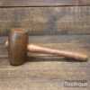 Multi-Purpose Lignum Vitae Barrel-Shaped Round-Faced Mallet - Beechwood Handle