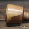Handmade Wood Turned Reclaimed Old Lignum Vitae Mallet - Beechwood Handle