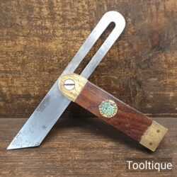 Vintage F & V. Corbidge Sheffield 7 ¼” Rosewood & Brass Bevel - Good Condition