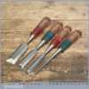 Vintage Set Of 4 Marples Bevel Edge Chisels 1” ¾” ½” ¼” Good Condition