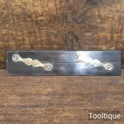 Vintage Ebony And Brass 6” Parallel Rule - Good Condition