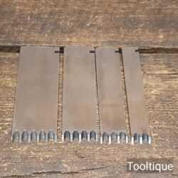 Scarce Vintage Set 4 Record Reeding Cutters 405 Combination Plane -Unused Condition