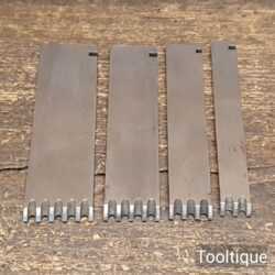 Vintage Set 4 Record Reeding Cutters 405 Combination Plane - Unused Condition