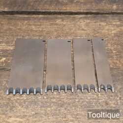 Vintage Set 4 Record Reeding Cutters 405 Combination Plane - Unused Condition