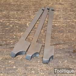 Vintage Set 3 Record Ovolo Cutters 405 Combination Plane - Good Condition