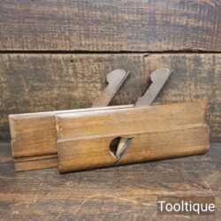 Scarce Vintage Pair Of Griffiths Norwich Half Round Moulding Planes